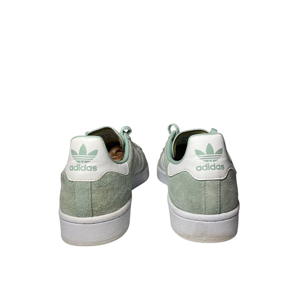 Adidas Campus Ash Green Suede Lace Up Low Top Sneakers EUC! Men's Size‎ 10.5 - Picture 5 of 9